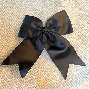 Big Beautiful Black Bow Hair Tie Accessory